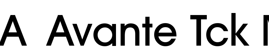 A_Avante Tck Medium Font Download Free